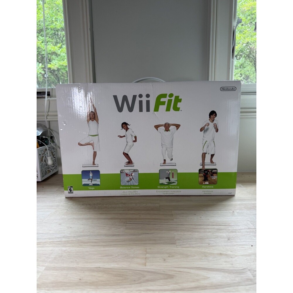 Wii Fit Balance Board Nintendo Wii w/ Wii Fit Plus Disc & Cover Tested WORKING